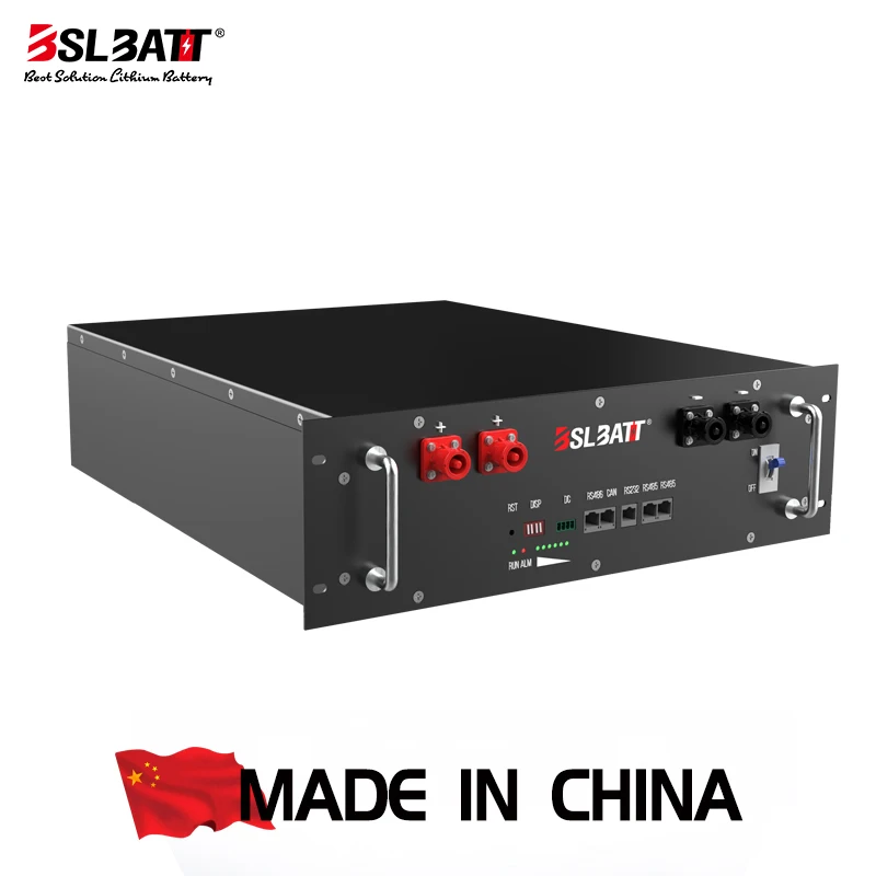BSLBATT lifepo4 lithium battery 48v 50ah rechargeable serie rack mount