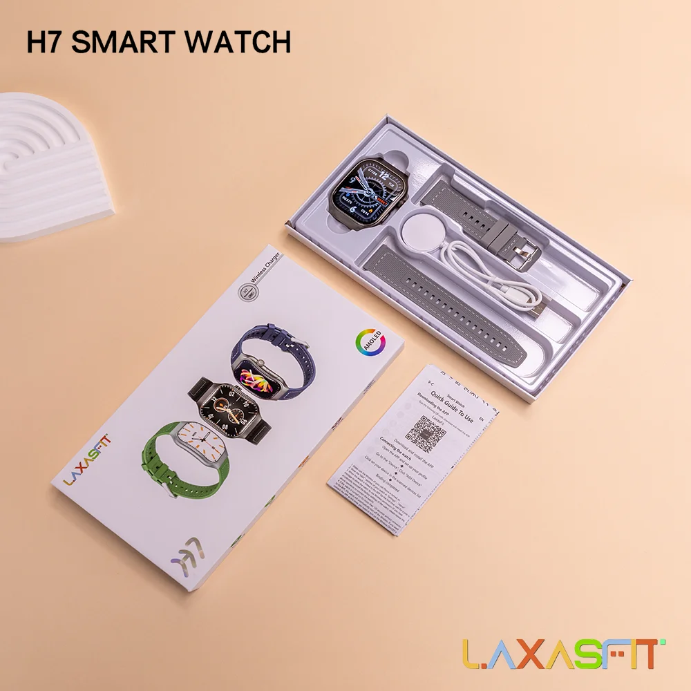 Best New H7 Smartwatches With BT Call Message Notification Curved Body Touch Screen Sport Bracelets for Men & Women Smartwatches