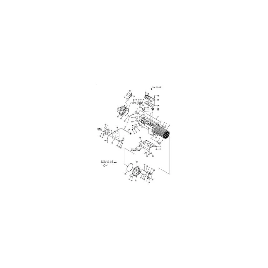 Cover Cooler Side a 148633-44310 for Yanmar 6AYM Engine Industrial Engine Parts