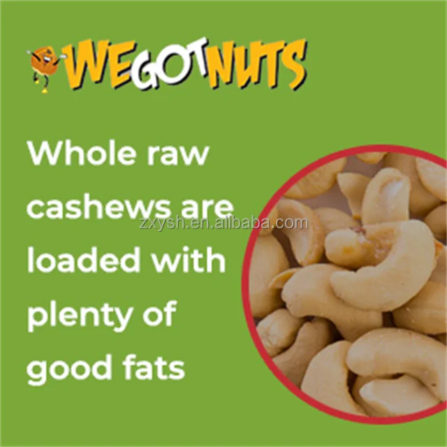 Raw Cashew Nuts Whole Unsalted A Source Of Protein,Vitamins And