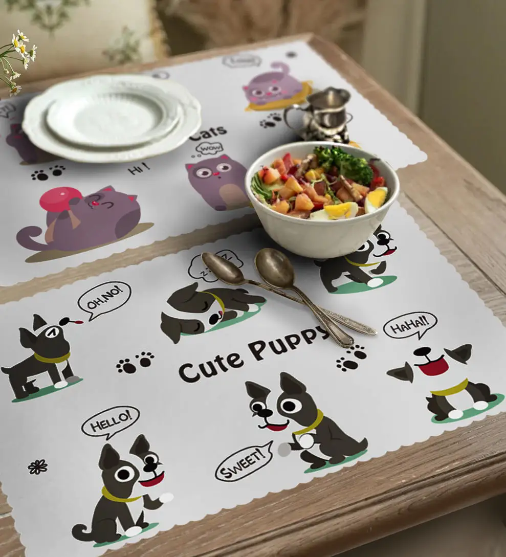 Custom Paper Table Mat Disposable Paper Placemats - Sustainable & Versatile