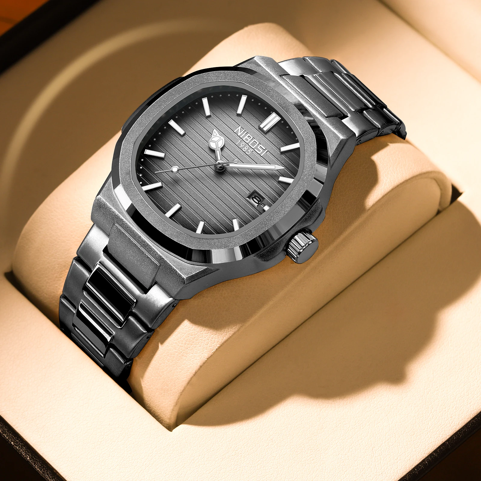 NIBOSI 2632 Luxury Men's Quartz Watch - Waterproof Stainless Steel