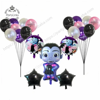 Vampire Girl Balloons Vampirina Aluminium Foil Balloon Decor Kids Party Supplies Halloween Balloons