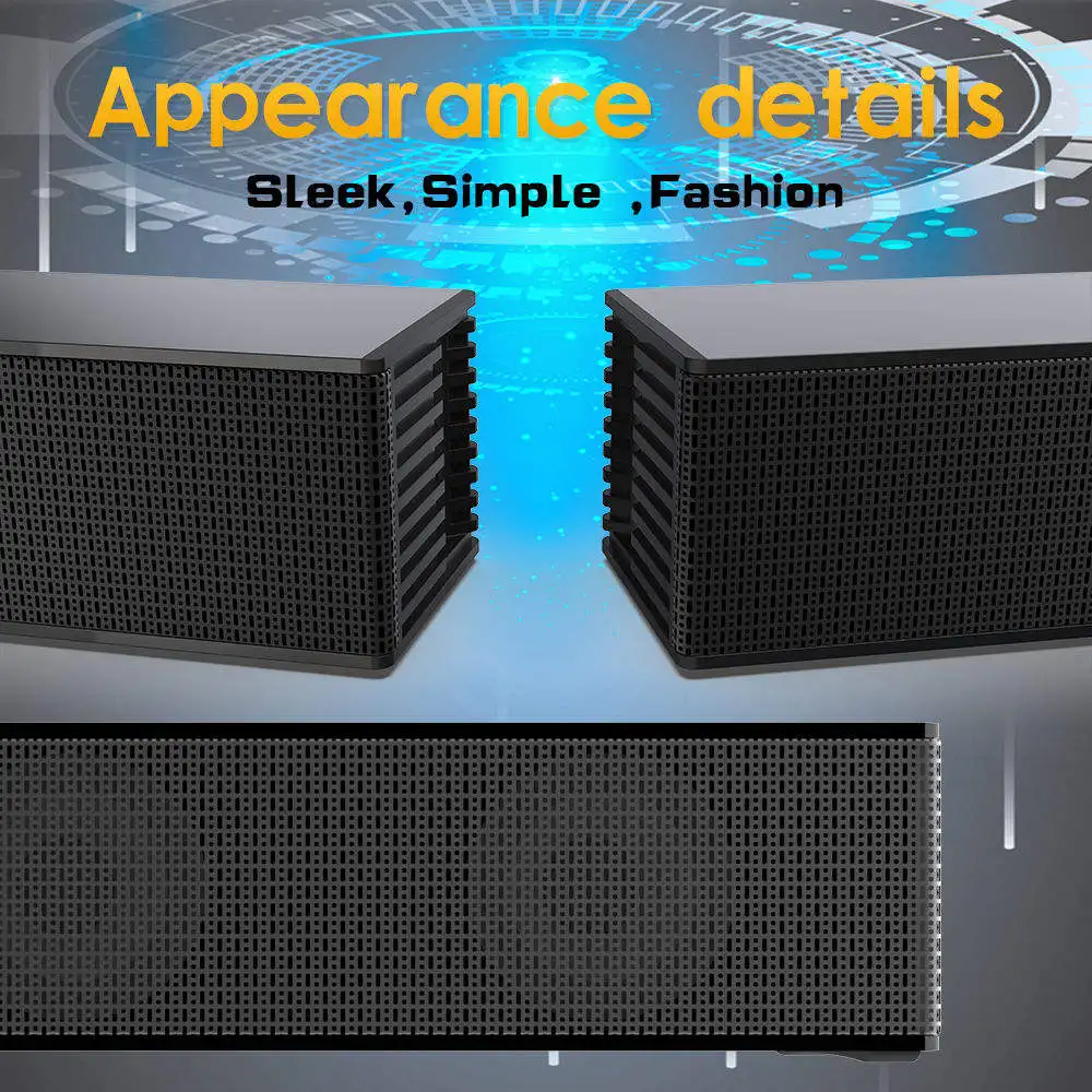 BS-18B 40W TV Soundbar Wireless BT 5.3 8H Playtime HDMI ARC