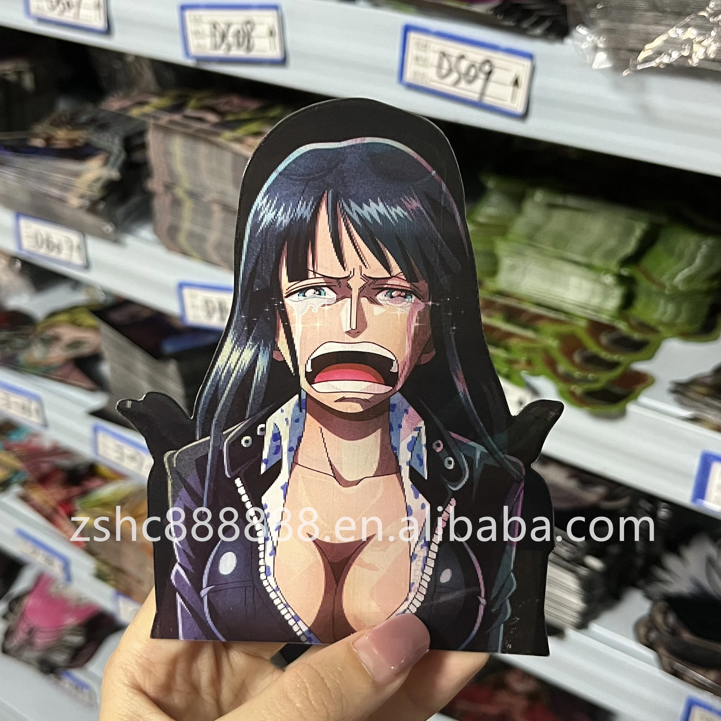 Sexy Crying Girl 3D Motion Decals Waterproof 3D Lenticular Car Stickers Manga Cute Girl Stickers for Water Bottle Laptop