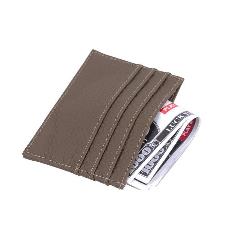 Wholesale Cheap Customized Logo Card Holder Business Pu Leather Id