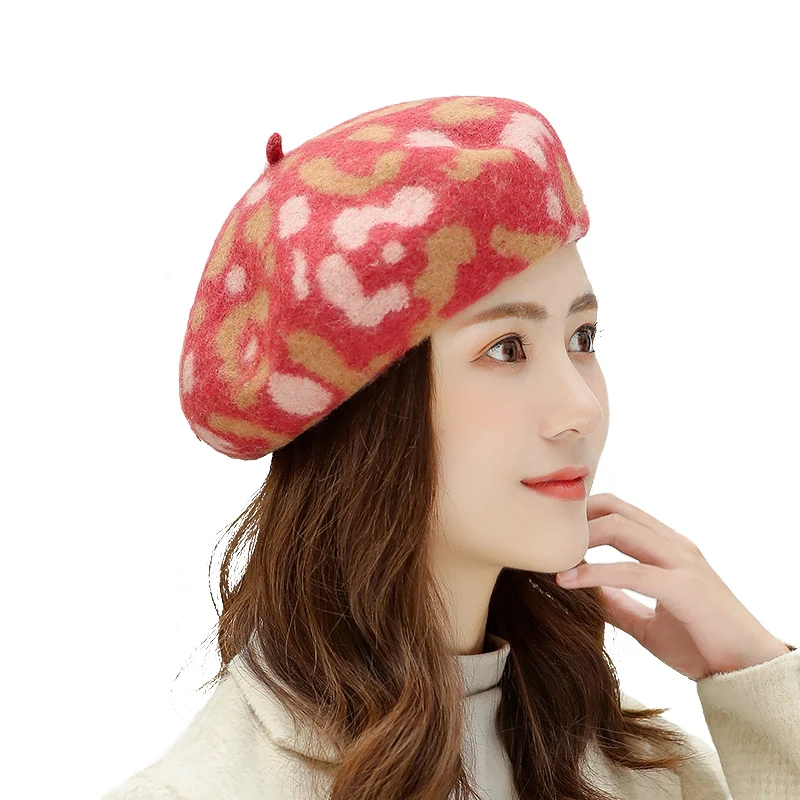 Pumpkin Cap For Women Mini Beret Hats 