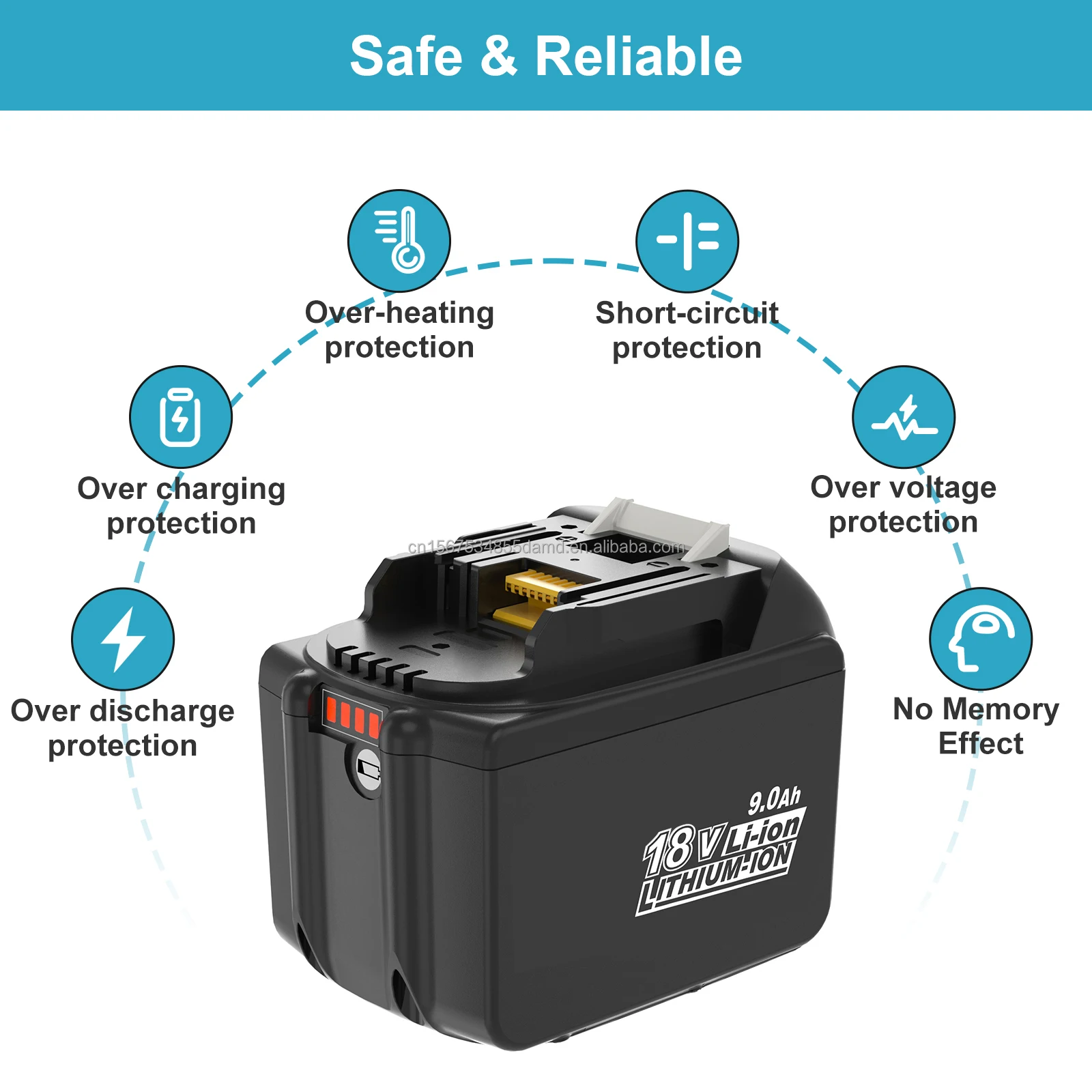 Strongest Power RHY BL1812B Lithium Ion 18v Batteries for Maki ta 18V Battery 12ah LXTs Drill Battery 18V Mak ita Power Tools