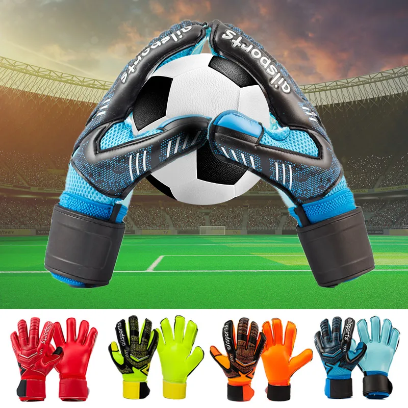 Professional Goalkeeper Gloves With Fingersave Protection Rods Soccer Latex  Football Goalie Gloves