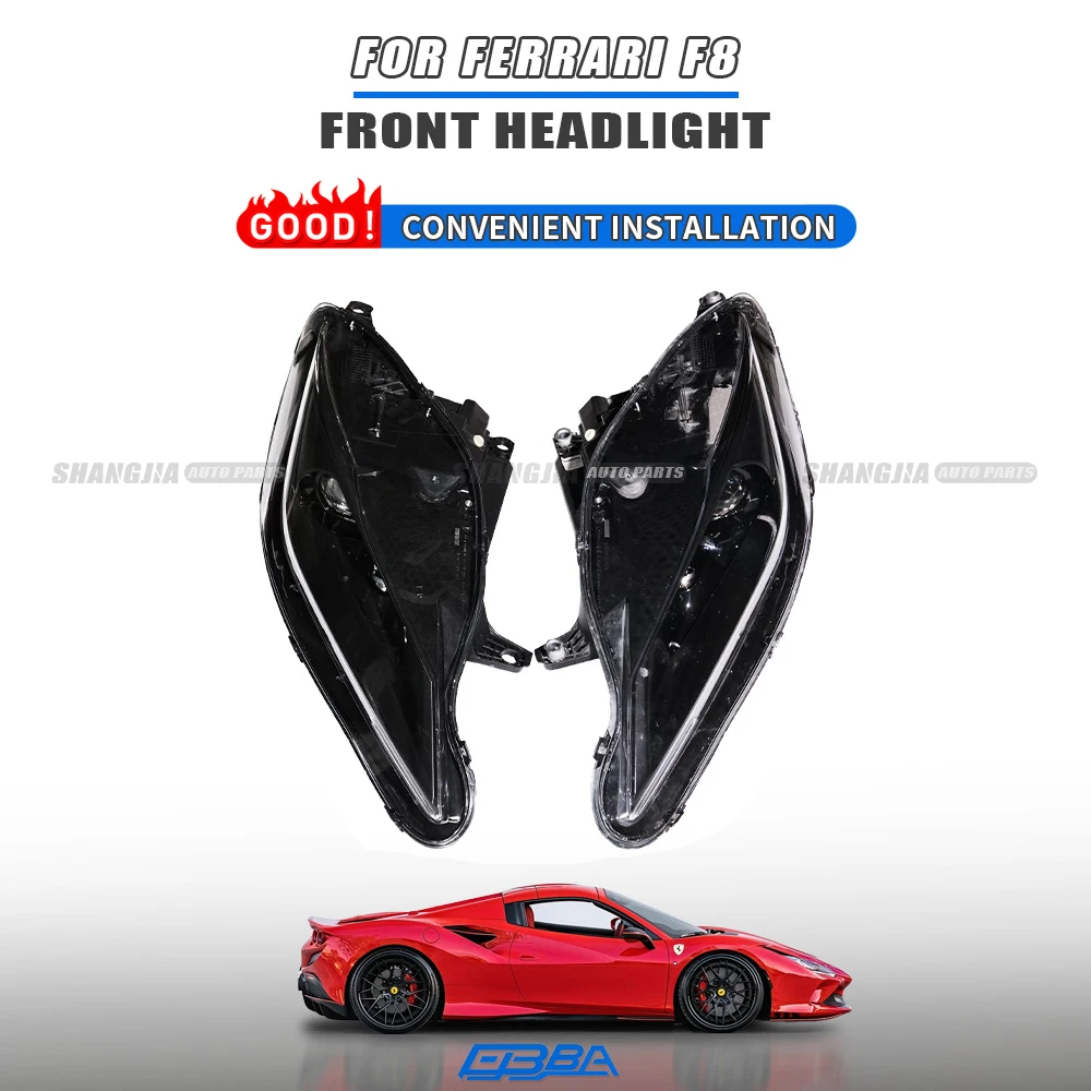 Reflektor për Ferrari F8 873234 873233 Spider, cilësi origjinale të përdorur, plastike LED, reflektor makine pa riparim, pa ngjyrë të verdhë, i qëndrueshëm