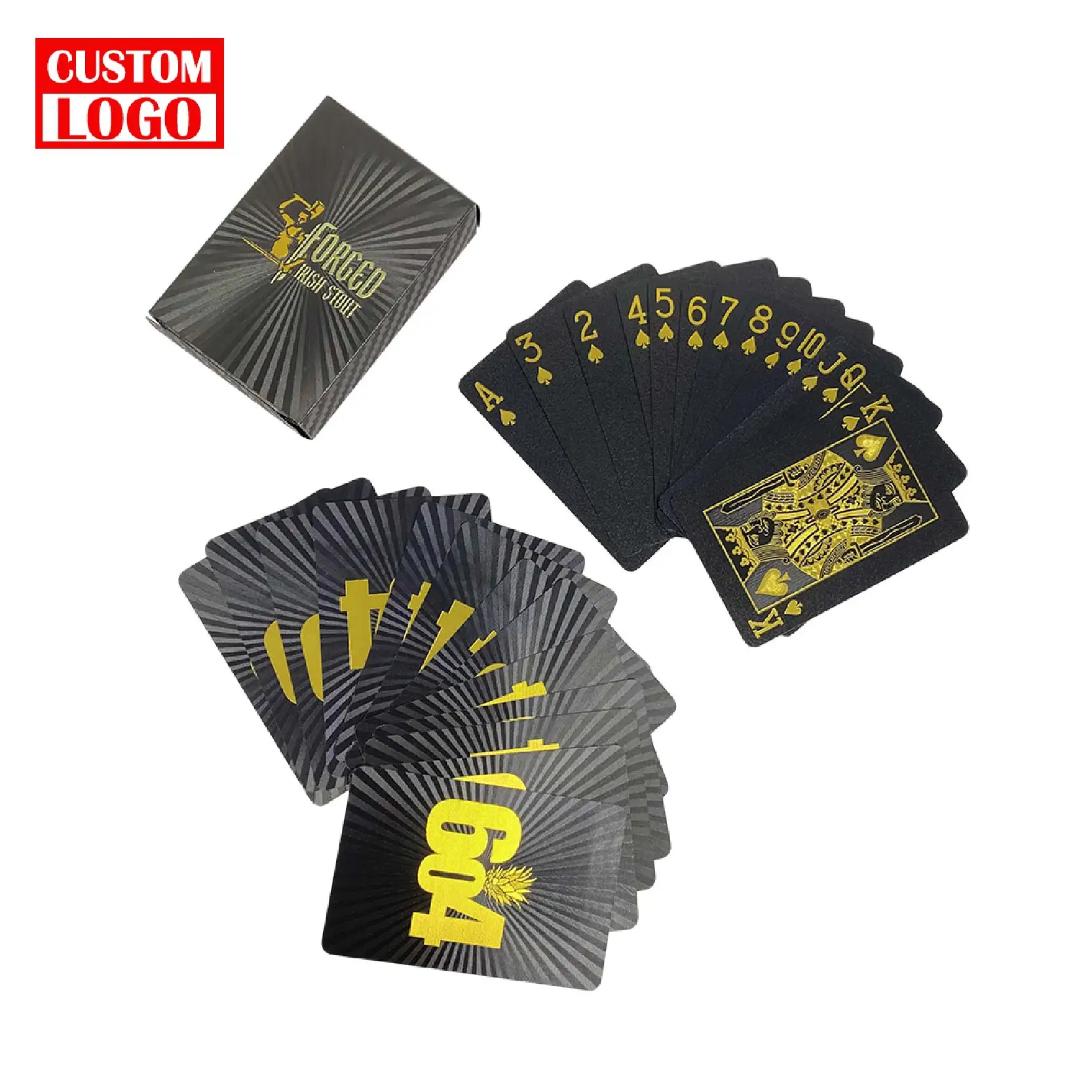 Great Feel Plastic Poker Playing Cards Card Deck Waterproof Holographic  Poker Playing Cards Plastic