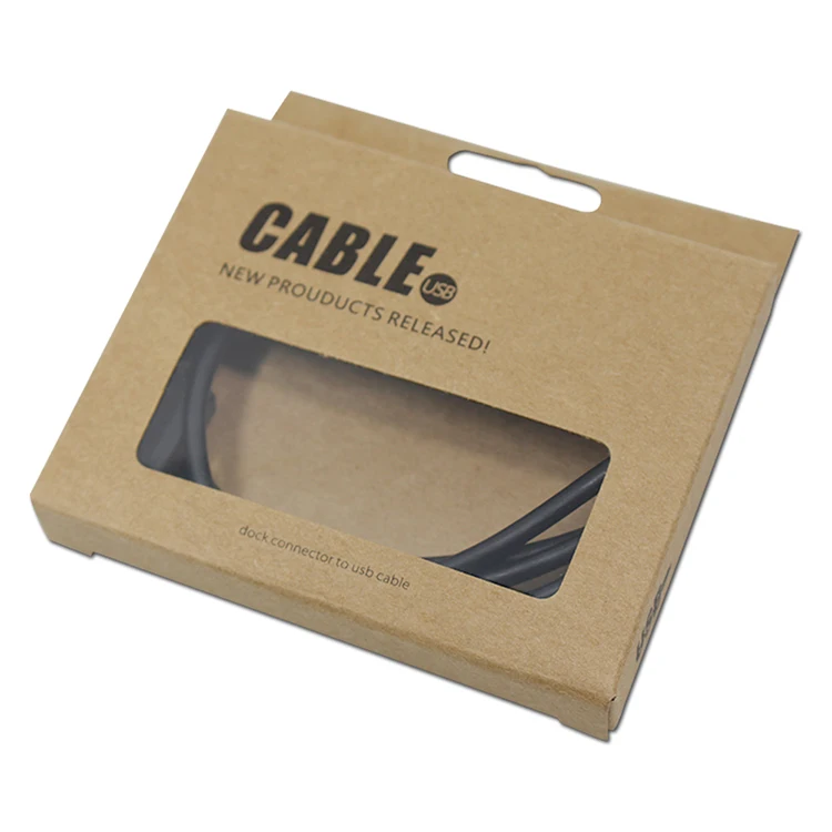 Popular Custom Design Adaptor Electronics Packaging Boxes With Windows