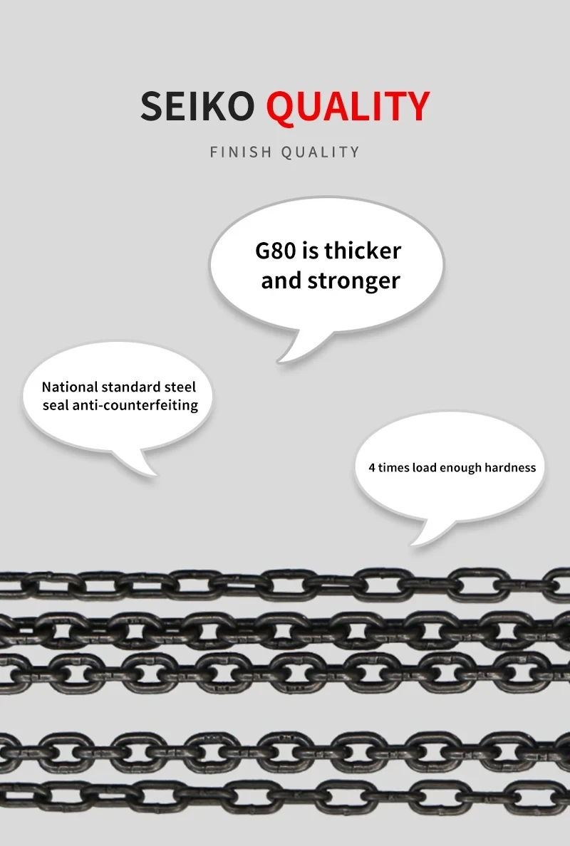 G100 Lifting Chain Sling / 22M 26MM 32MM Alloy Steel Chain for G100 ...