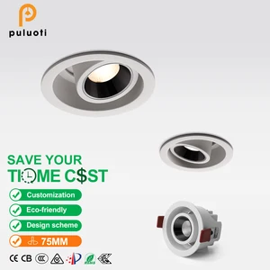 Recessed Spot Light with 75mm Aperture, Available 5W/7W/10W Options, Adjustable Angle, Ideal for Diverse Indoor Lighting Needs