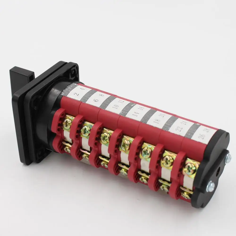KDHC Series 40A Rotary Cam Switch 7 Pole 12 Position Changeover Switch for Welding Machines