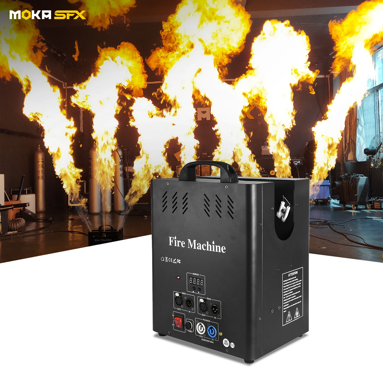 MOKA SFX H-E03A LPG Triple Way Flame Machine for Events