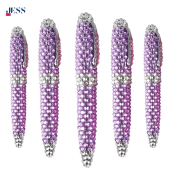 2024 Factory Wholesale Fashionable Nice-looking Pen with Different Color of Customized Crystal Outside Ballpoint Pen