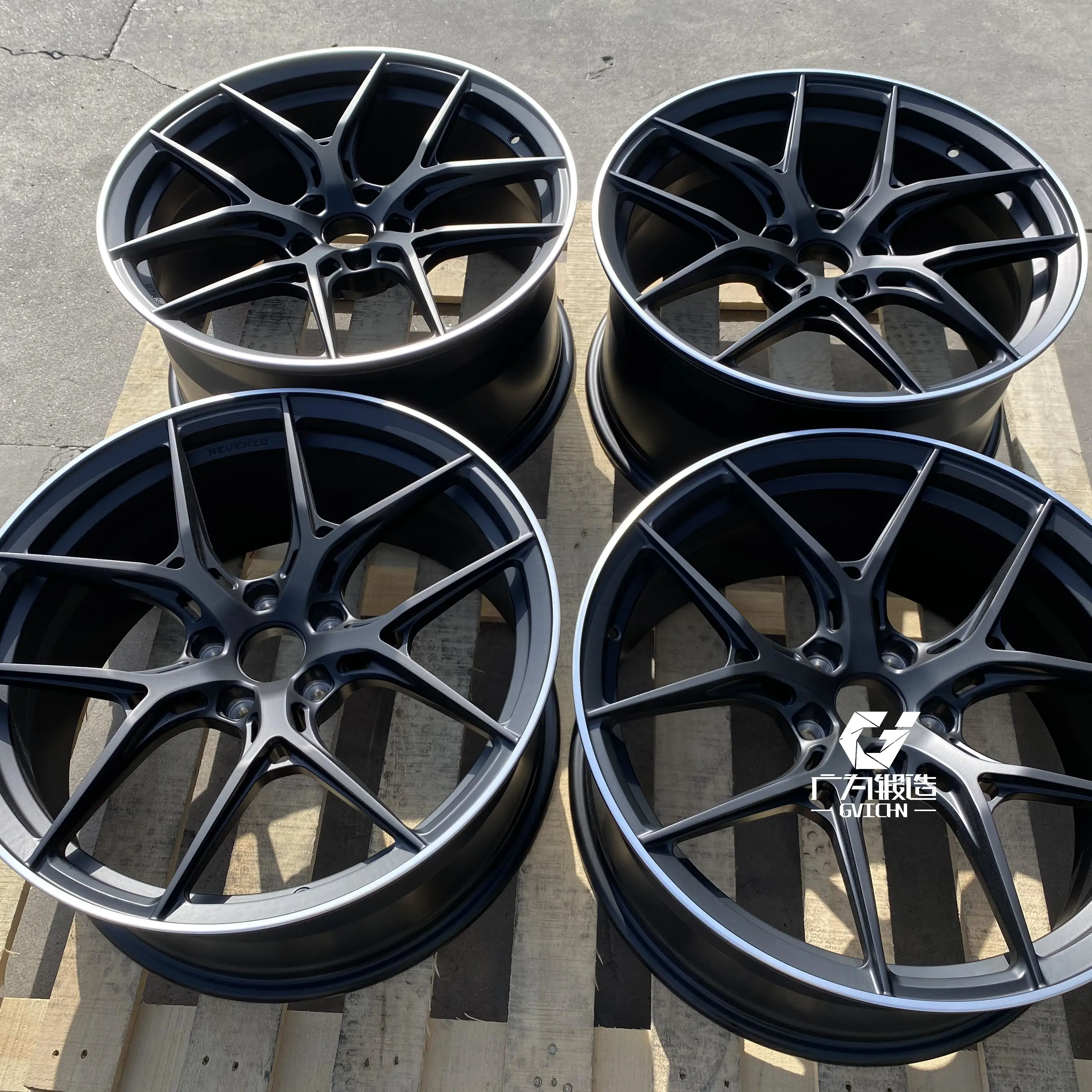 GVICHN Custom 16 17 18 19 20 21 22 inch Forged 6061 T6 Alloy Wheel Rim 5x112 5x114.3 5x120 5 Spoke Concave Passenger Car Wheels