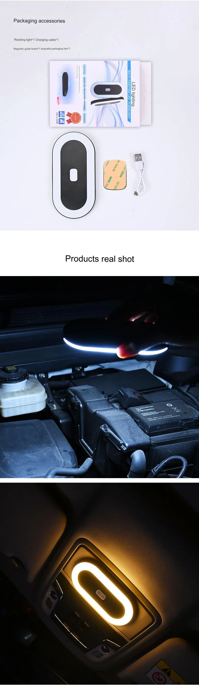 Factory Auto Accessories Car Interior Led Car Reading Light Super Bright Car Ceiling Light Led