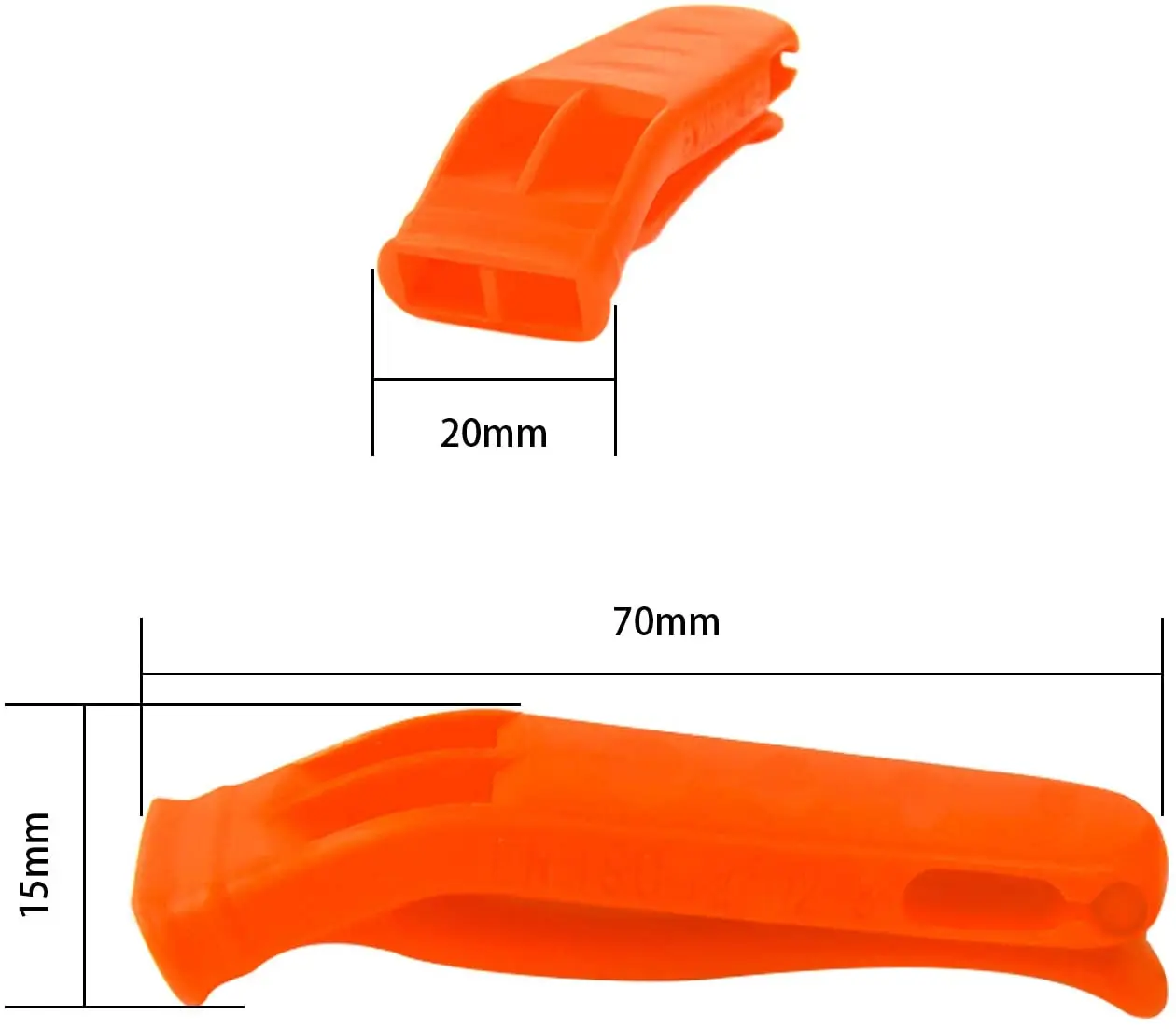 Silbato De Supervivencia 120dB - Aleación De Aluminio Con Hebilla En D Para Emergencias Y Deportes