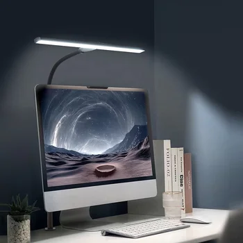 New Arrival Gooseneck Desk Lamp Flexible 5 Modes 5 Levels Dimmable Led Desk Table Lamp With Clamp