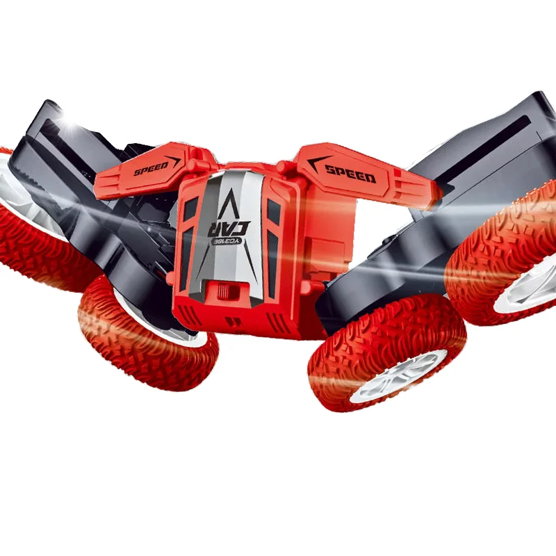 Auto 360 Degree Friction Cars Radio Control Vehicle Rotating Light Toy  Led 4Wd Rc Stunt Car Double Sidet for Boys