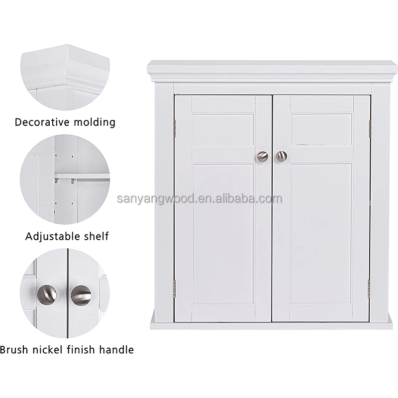 Solid Wood Bathroom Toilet Storage Bathroom