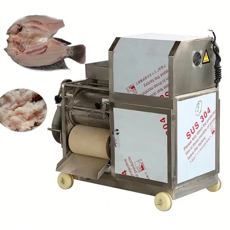 Stainless Steel Fish Minced Fillet Making Machine Fish Bone Meat Separator Fish Deboner Machine