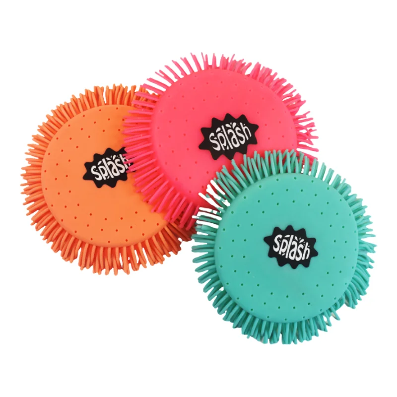 Soft Water Disc Splash Water Throwing  Flying Disc for Kids in 3 Bright Colors Beach Toy