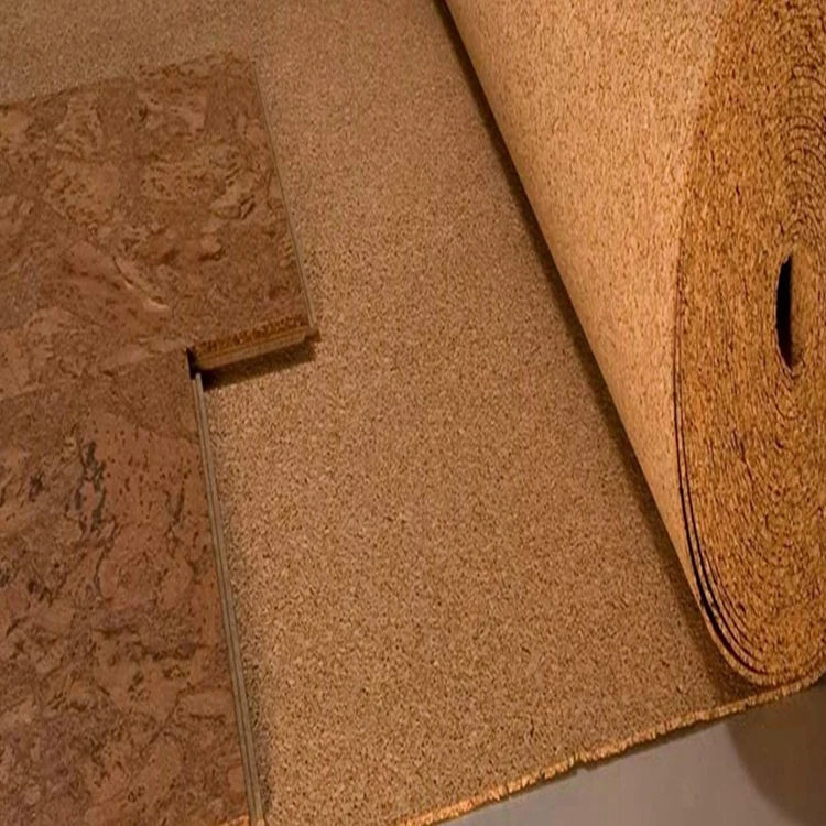 Ecofriendly Cork Underlay Sheet Natural Cork Adhesive Roll Wood