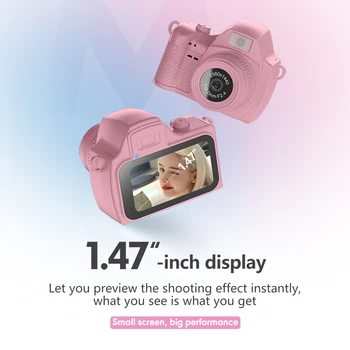S161 Ultra-Compact Mini Camera Keychain 1080P 2k 1.47 Inch 180mA Battery Travel Vlog Thumb camera Night Shoot Telescopic Camera detail image