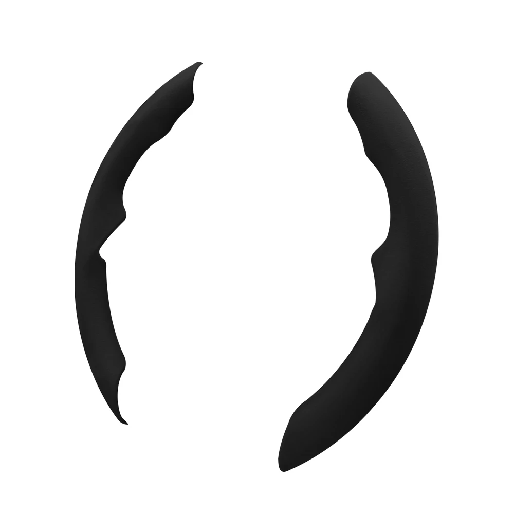 Аксессуары для интерьера, черные замшевые чехлы на руль алькантары, подходят для VW