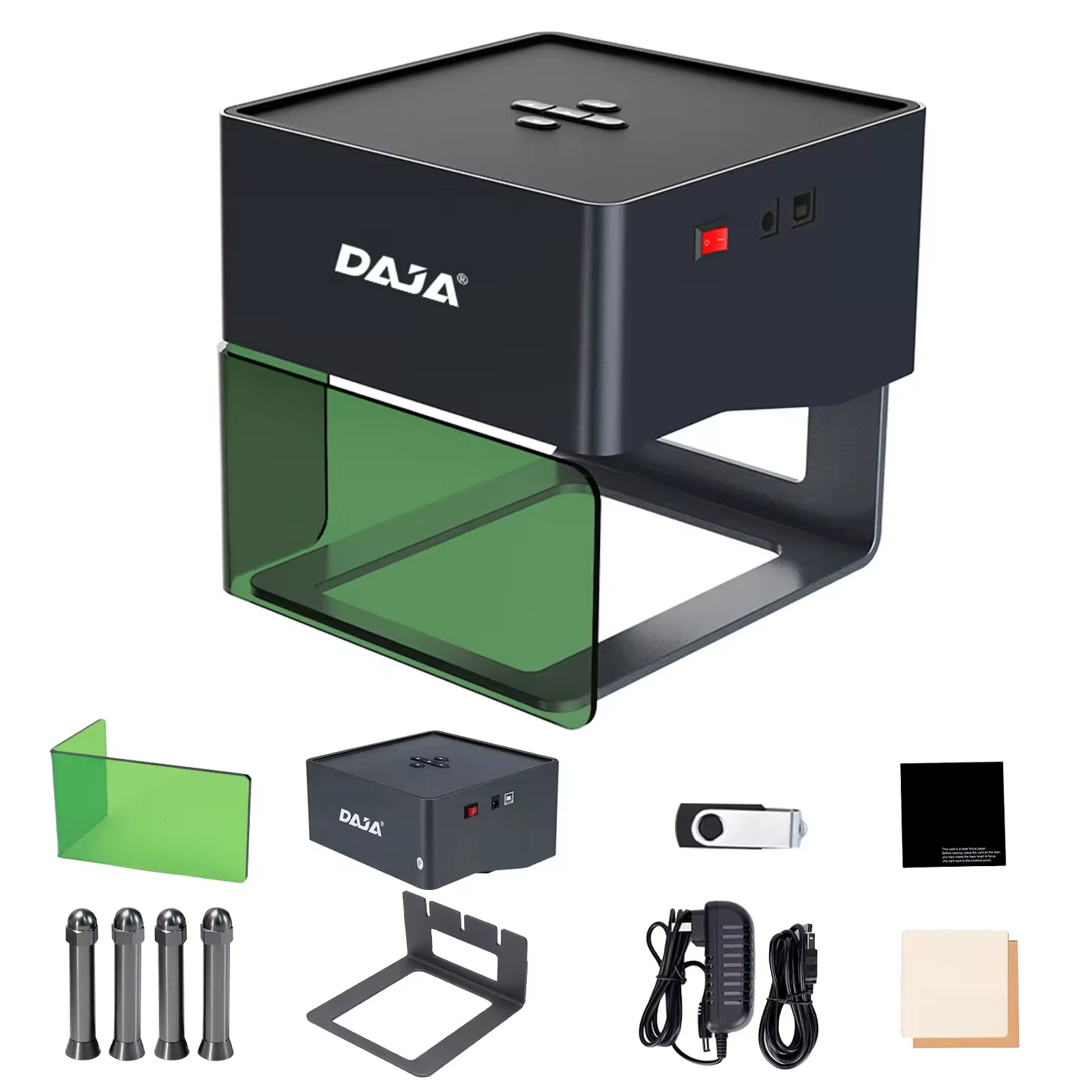 DAJA DJ6 ミニポータブルWiFi接続バンクレーザープリンター、金属 