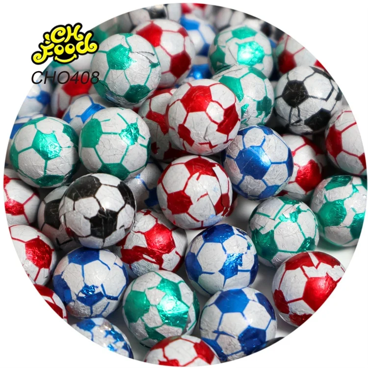 Wholesale and OEM Football Shape Chocolate Ball Chocolate Candy Sweet Snack Food