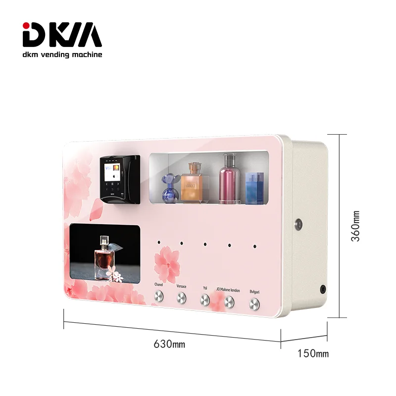 DKM Automatic Custom Wall Mount Small Mini Smart Vendor Machine Perfume Spray Vending Machine