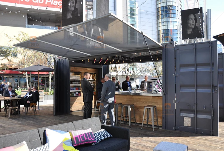 Container Coffee Shop Food Kiosk Pre Fab Container Coffee Shop Cheap Prefabricated Container House Price for Coffee Shop