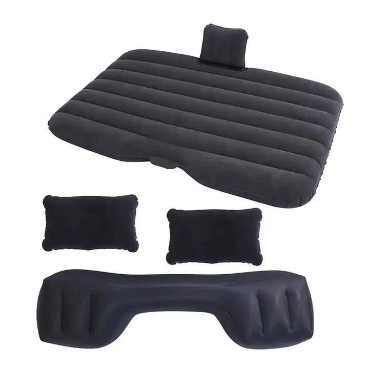 Wholesale Air Inflatable Car Travel Mattress Bed for Auto Back Seat Bed Cushion with Air Pump Pillows For Travel Camping