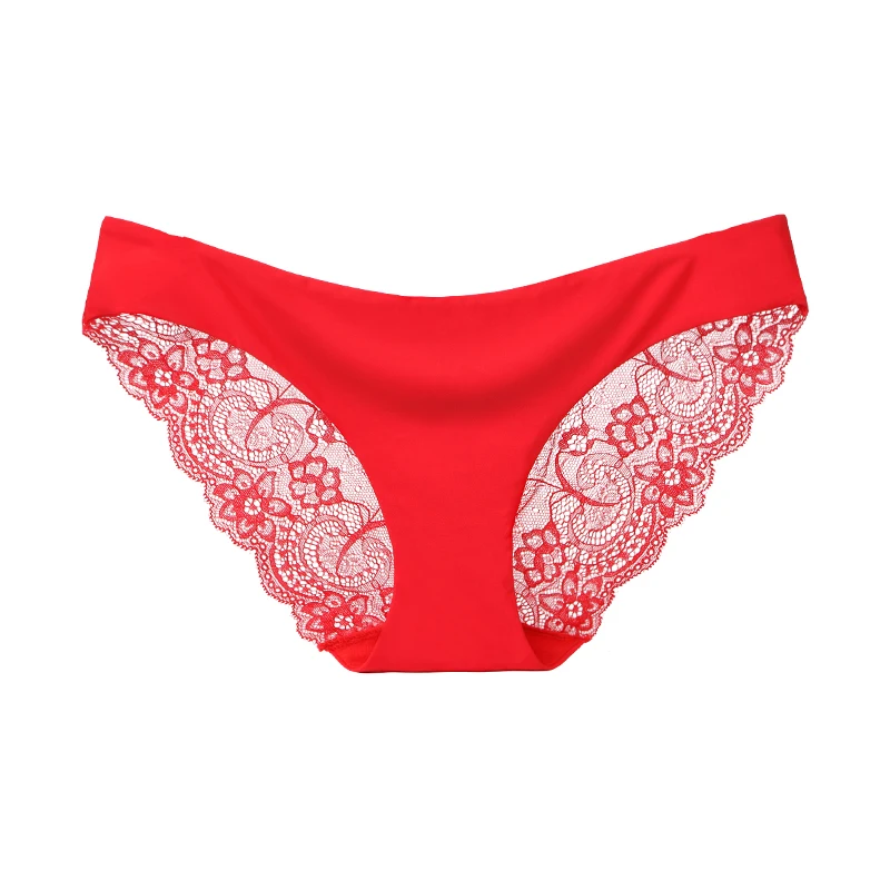Factory Oem Lace One Piece Mid Waist Panties Brief Soft Seamless Women ...