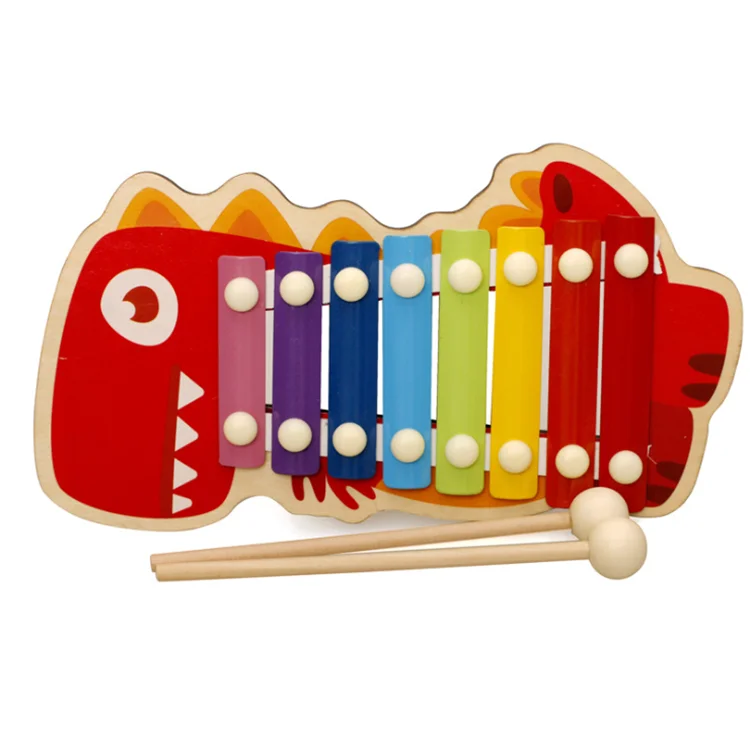  Рекламная игрушка для раннего развития инструмент Octave Beat цветной деревянный музыкальный