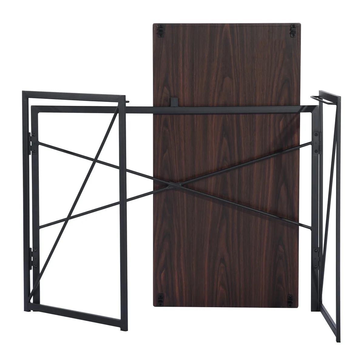 Foldable Wood and Small Table Folding Computer Laptop Desks Study Table for Writing Spaces Saving Allows for Easy Assembly