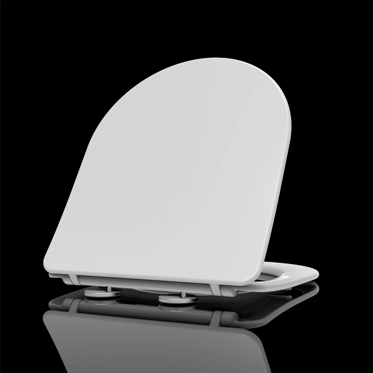 UF UREA Slim Toilet Seat with Quick Release and Soft Closing with Adjustable Hinge for Bathroom Toilet