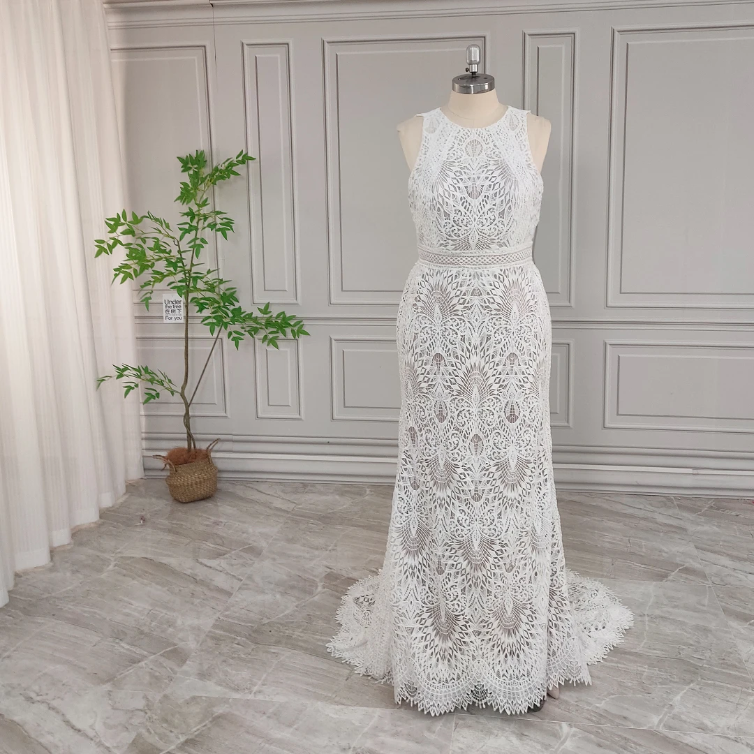 chinese dress ladies Nox Anabel JE1009L Long Sleeve Floral Applique Mermaid Wedding Dress