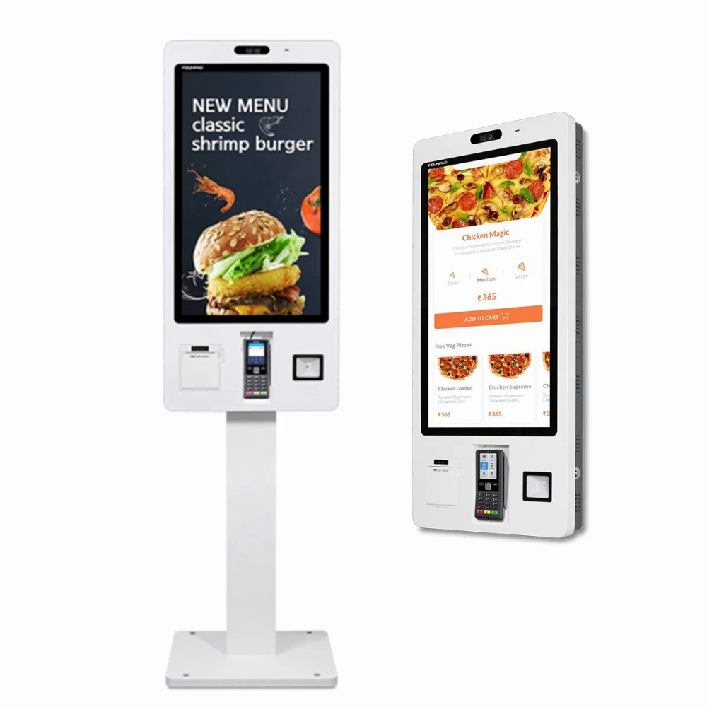 Touch Screen POS System Self Pay Self Service Payment Order Kiosk for Mcdonald S KFC Restaurant Manufactures