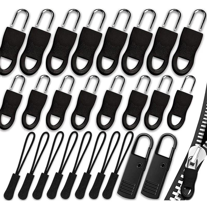 Universal Zipper Pull Replacement,Zipper Pulls Tabs Zipper Pulls for Jackets,Luggage,Backpacks,Purses,Boots,Pants,Tents  