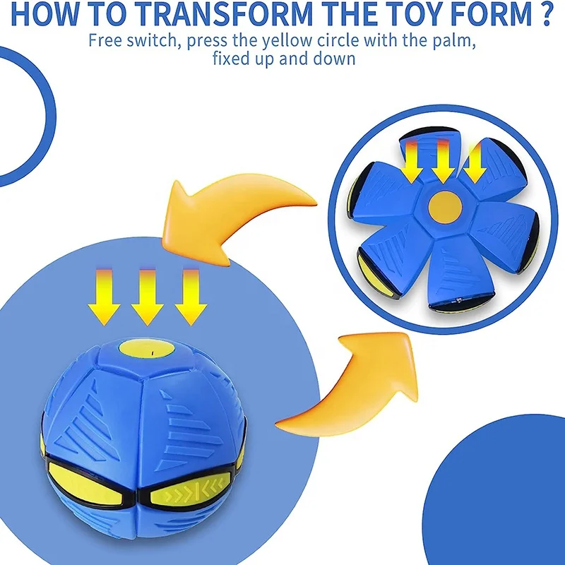 Dog Toy Flying Saucer Ball Pet Toy Flying Ball Flying Saucer Dog Toy