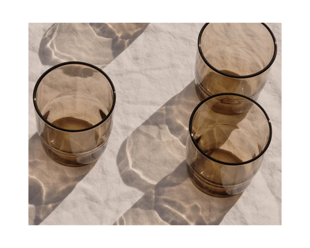 Custom Made Ryrex Borosilicate Colored Glass Simple Drinking Glasses