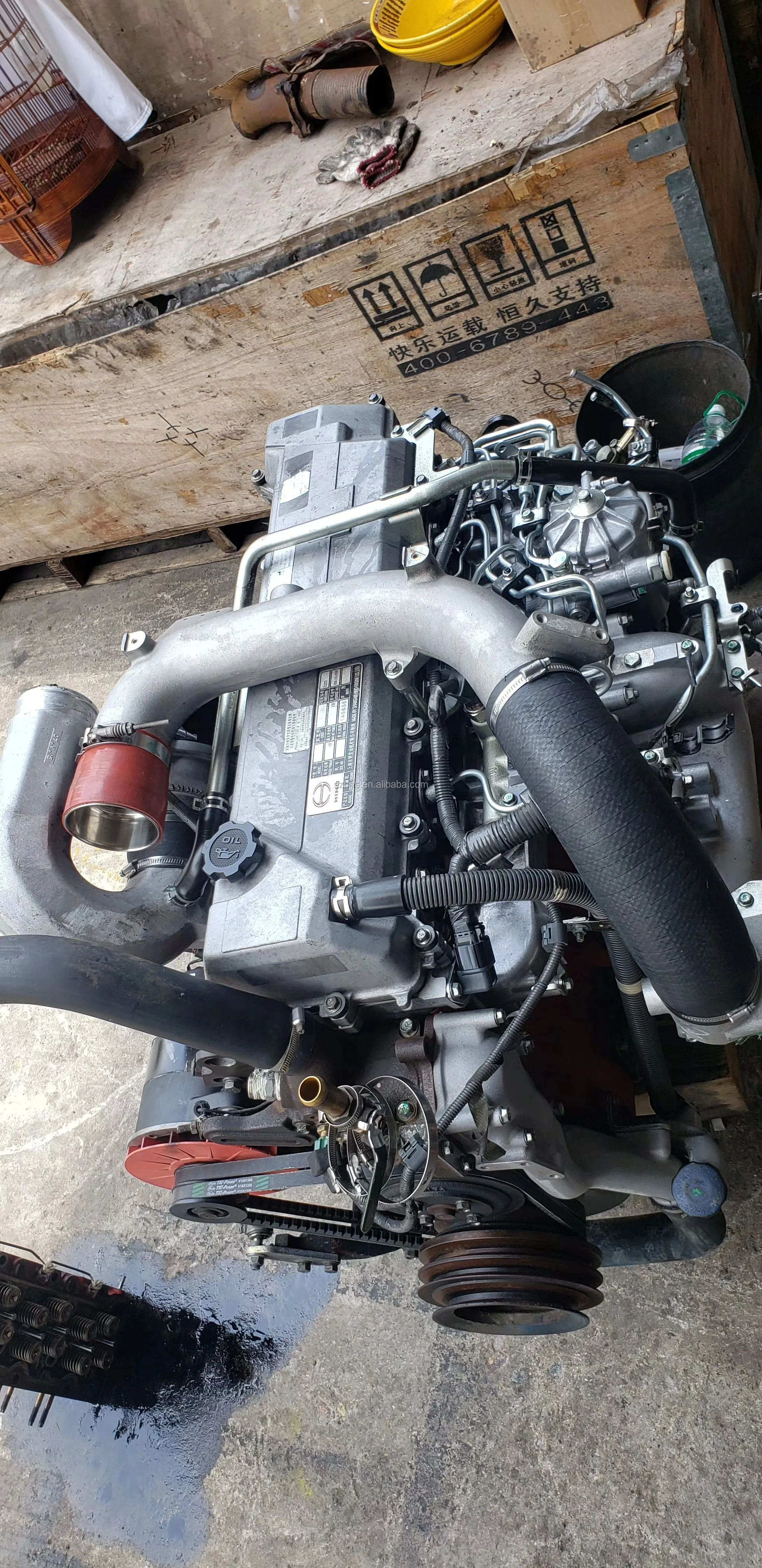 Low Mileage Second-hand Complete Engine  Assembly Jo8e J08e-tm Jo5e Diesel Engine for   Sk330-8 Excavator