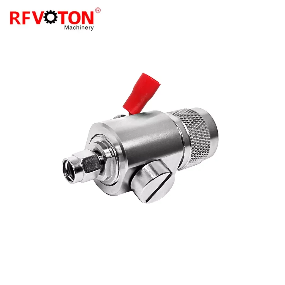 N Male To RP SMA Male Surge Arrester Antenna Protection RF Lightning Arrester Surge Protector Thunder arrester supplier