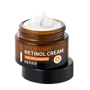 Luxury Anti-Aging Face Cream with Vitamin a Retinol Hyaluronic Acid Collagen for Visible Skin Firming Lifting Plumping Effects