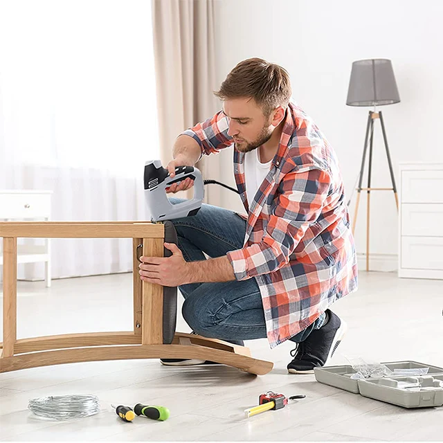 2 в 1 Электрический строительный степлер/пистолет для ногтей набор гвоздей с 900 шт. скоб T50 300 15 мм 18 гвозди электроинструменты деревообработки